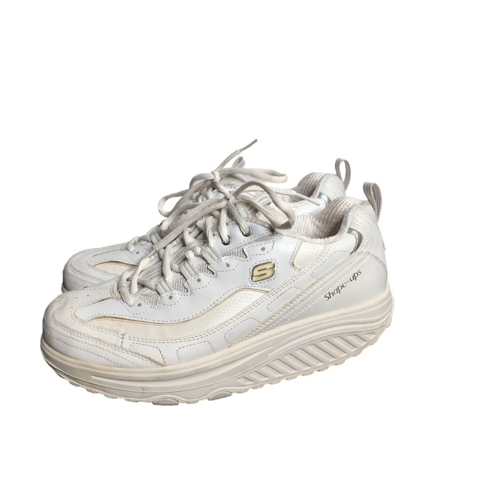 Skechers Shape Ups Y2K walking sneakers, white, women's 10